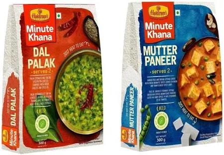Haldiram'S Nagpur Mutter Paneer 300 Gm Dal Palak 300 Gm